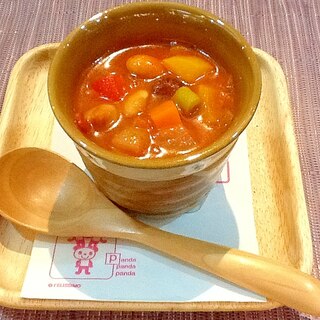 朝食にぴったり‼︎ごろごろ具だくさんミネストローネ